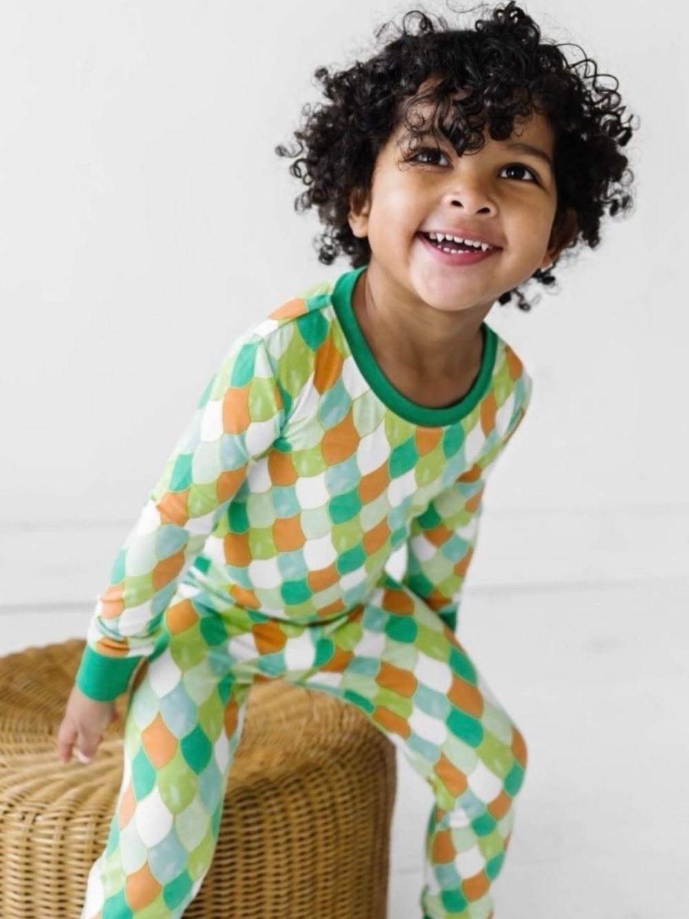 Little Sleepies Dragon Scales Two-Piece Bamboo Viscose Pajama Set